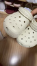 卡骆驰（CROCS）檀健次同款经典洞洞鞋轻便百搭女沙滩鞋包头拖鞋男鞋|10001 骨白色-2Y2(含智必星) 40 (250mm) 实拍图