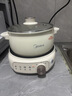 美的（Midea）电煮锅 电火锅 电热锅 电炒锅 分体式可拆洗 2.6L小电锅 学生宿舍多功能锅泡面锅 XZC2088S 配蒸笼 实拍图