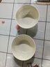 家用餐具釉下彩碗盘高颜值碗碟陶瓷餐具奶霜黄4.5英寸好运碗 明黄色 2个装 实拍图