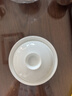 景德镇（jdz）陶瓷茶具白瓷三才盖碗家用办公泡茶杯中式简约纯色茶碗礼物初见 实拍图