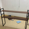 顺冠电脑桌台式卧室家用洞洞板书桌电竞书柜书架一体学习办公写字桌子 胡桃木色120CM【双层架+洞洞板】 实拍图