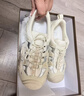 骆驼（CAMEL）丑萌登山鞋女时尚撞色户外休闲鞋 L24M076602 米/银/黄 39 实拍图