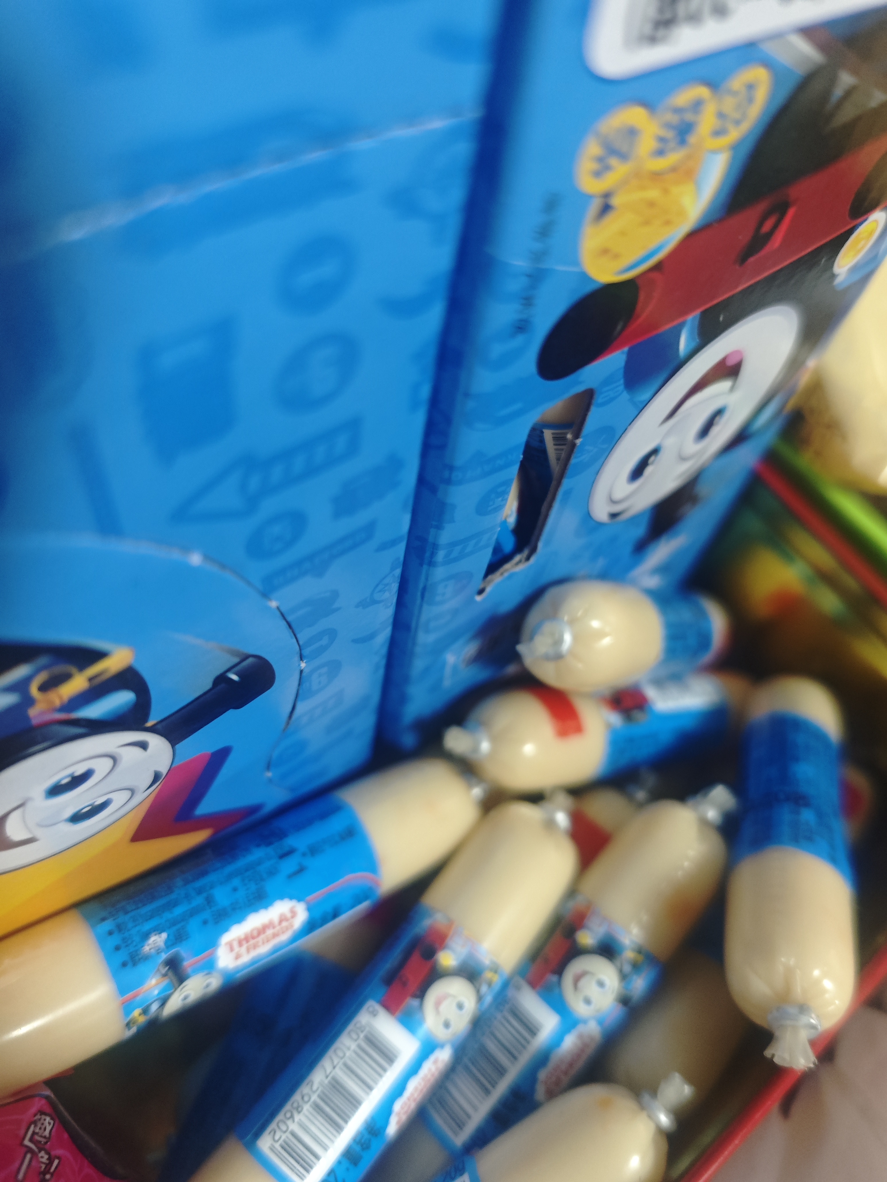 小火车（THOMAS & FRIENDS）深海鳕鱼肠托马斯韩国进口宝宝零食0添加儿童鱼肉肠 奶酪味400g 实拍图