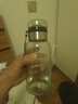 【送杯套】大容量加厚玻璃杯子便携杯茶水分离带杯套泡茶水杯 透明 1000ml吨吨桶 1只装 实拍图