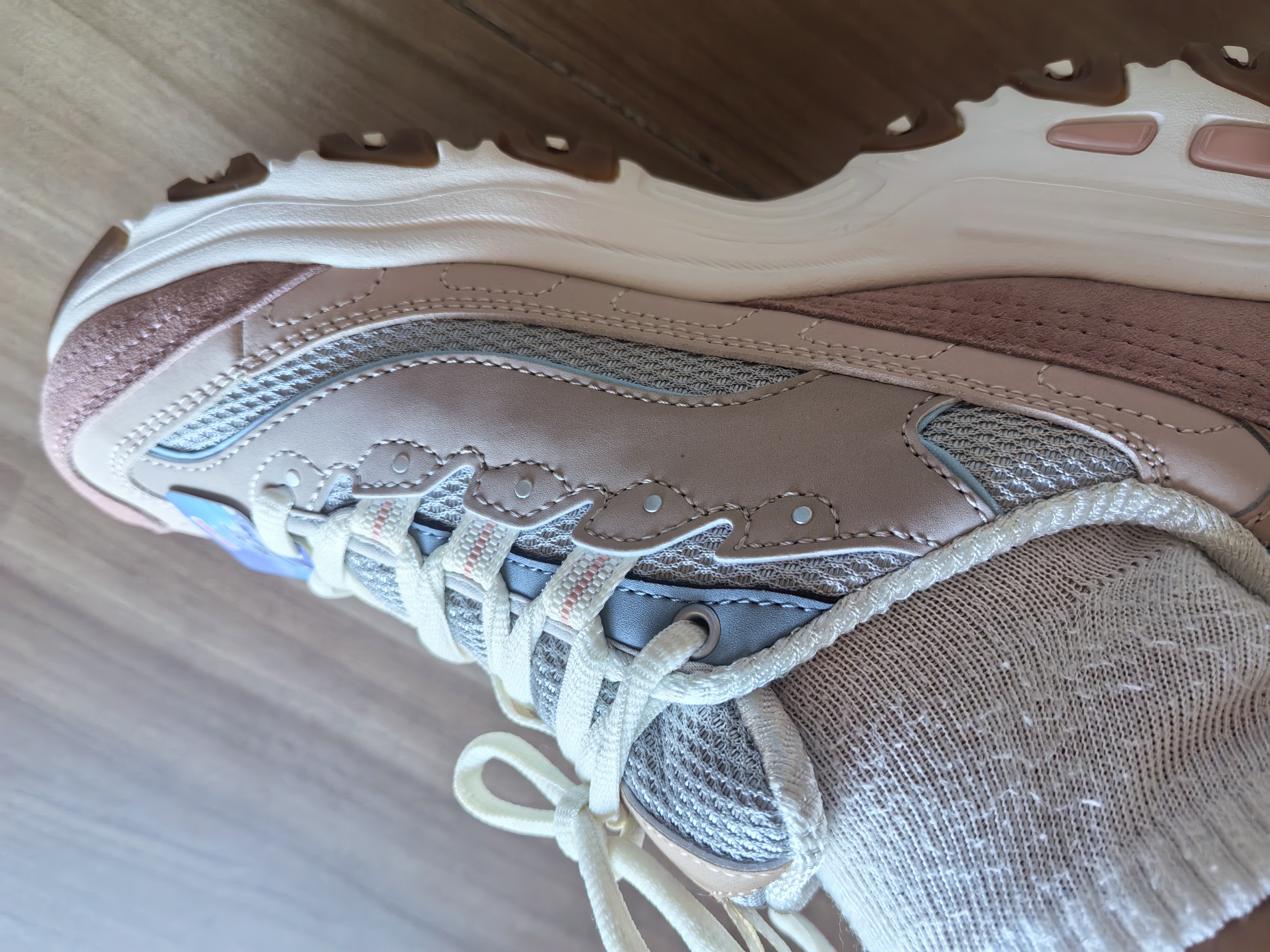 斯凯奇（Skechers）奶茶熊女鞋夏厚底老爹鞋软底熊猫鞋休闲运动鞋149238 实拍图