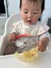 努比（Nuby）婴儿辅食勺硅胶宝宝训练沾勺自主进食勺宝宝训练勺餐具3支装 绿红蓝 实拍图
