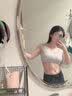 婷美初中高中生少女文胸女生学生发育期女孩青少年青春期儿童内衣 蓝M 实拍图
