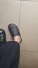 朴西厚底包头半拖女士夏外穿洞洞鞋 珍珠黑  39-40 实拍图