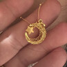 周大福星星揽月星月织梦黄金吊坠女约2.4g EOF1634生日礼物 实拍图