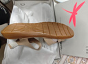 红蜻蜓妈妈凉鞋女26夏季牛皮软底防滑不累脚中老年凉鞋WJK24842P 红色40 实拍图
