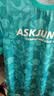 ASK JUNIOR男童短袖T恤夏季儿童不规则条纹中大童速干打底衫上衣童装 绿色 实拍图