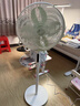 美的（Midea）【幸运草安睡1S】一级能效直流变频声控电风扇家用遥控卧室静音落地扇台式桌面抗菌大风力转页扇 实拍图