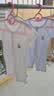 贝瑞加（Babyprints）婴儿连体衣2件夏季短袖婴儿衣服新生儿纯棉哈衣轻薄爬服 白蓝66 实拍图
