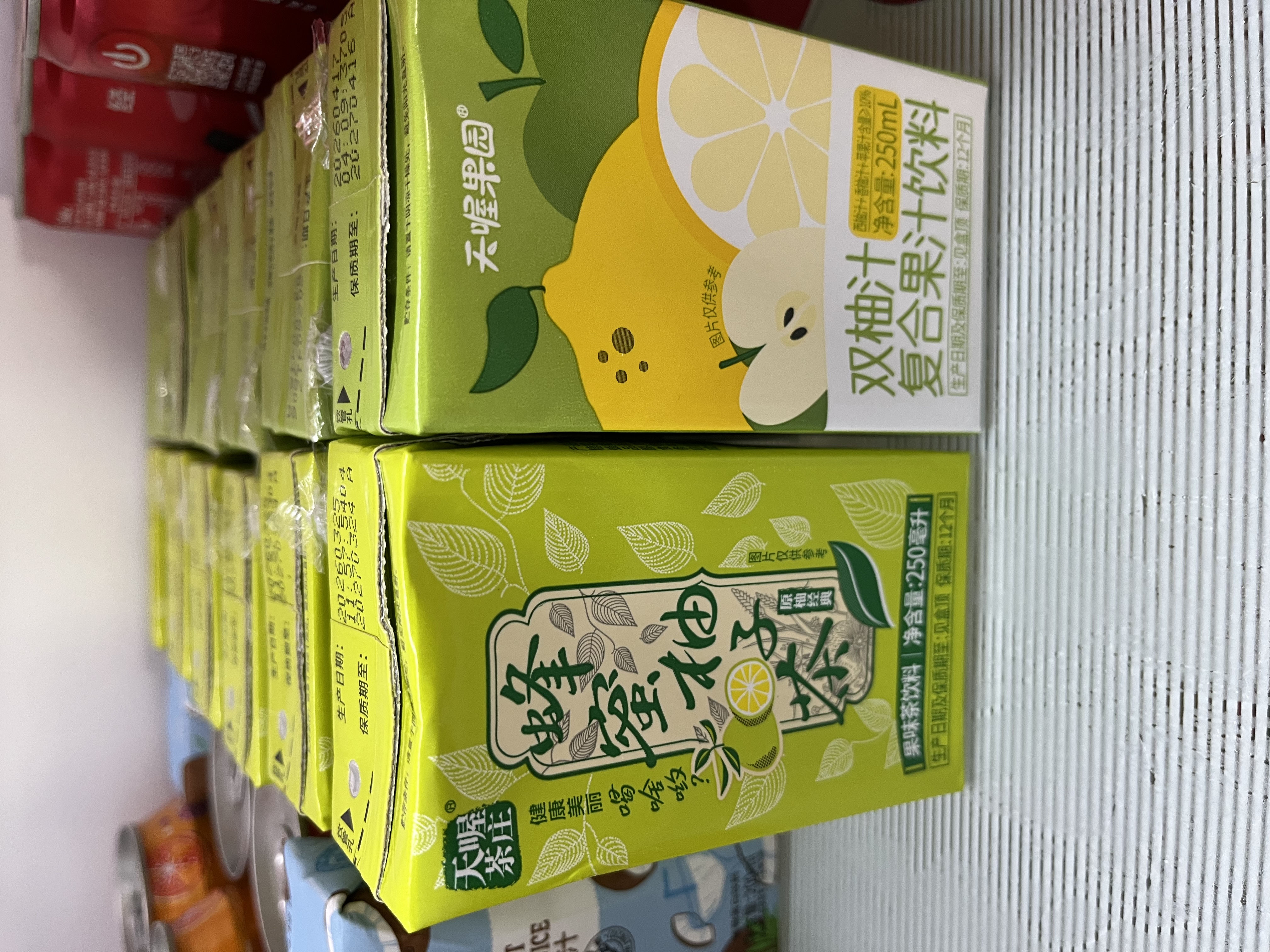 天喔茶庄 蜂蜜柚子茶+双柚汁 果汁凉茶果味饮料饮品250ml*16盒*2 实拍图