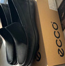 爱步（ECCO）豆豆鞋男 乐福鞋一脚蹬皮鞋牛皮男鞋 S轻巧莫克540514 HL 黑色54051401001 42 实拍图