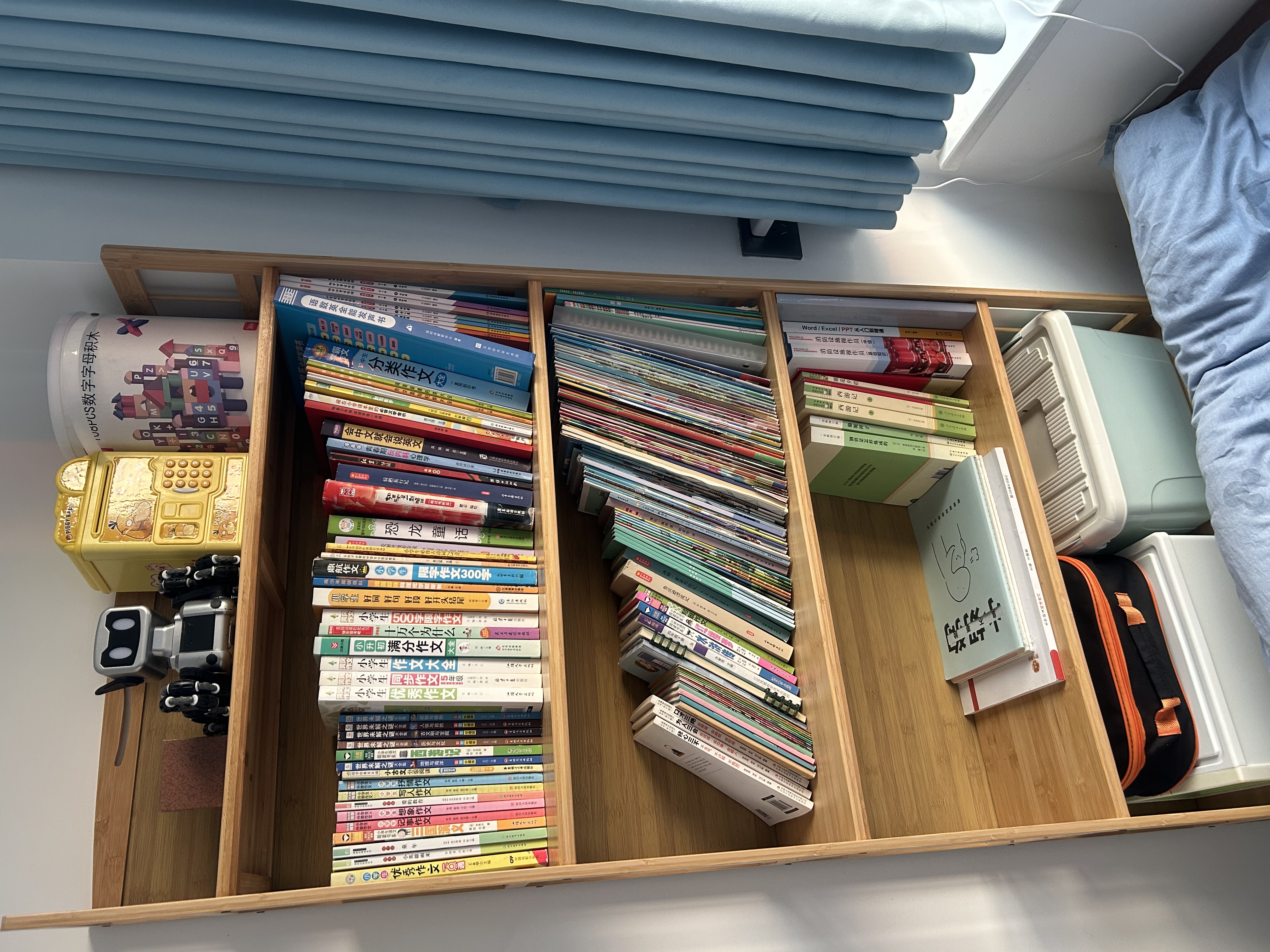 木马人书架落地置物架儿童书柜子家用桌面简易立式靠墙多层书本收纳储物 旗舰款-原色六层70长 实拍图