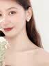 DAISY DREAM赵露思同款双面珍珠耳环女前后两戴轻奢耳钉高级耳饰品S925银针 白色大小珍珠耳环【925银针】 实拍图