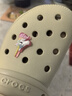 卡骆驰（CROCS）【预售】白鹿同款经典云朵洞洞鞋时尚百搭女鞋花园鞋|206750 骨白色-2Y2(含智必星)【预售】 38 (240mm) 实拍图