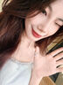 唯一（Winy）一克拉莫桑石紫藤花999纯银项链女2026新款生日礼物送女朋友老婆 实拍图