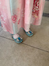 斯纳菲女童皮鞋春季爱莎公主鞋儿童水晶鞋中大童演出鞋软底鞋冰雪蓝26 实拍图
