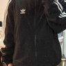 adidas休闲舒适三条纹立领夹克外套男装秋季阿迪达斯官方轻运动 黑色/白（推荐选大一码）   M 实拍图
