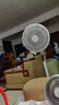 美的（Midea）【飓风节能】七叶柔风立式电风扇/家用轻音落地扇/台式小型风扇/大风力遥控定时摇头风扇 SAH35BSJ 实拍图