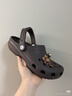 卡骆驰（CROCS）檀健次同款经典洞洞鞋轻便百搭女沙滩鞋包头拖鞋男鞋|10001 黑色-001(含智必星) 45 (290mm) 实拍图