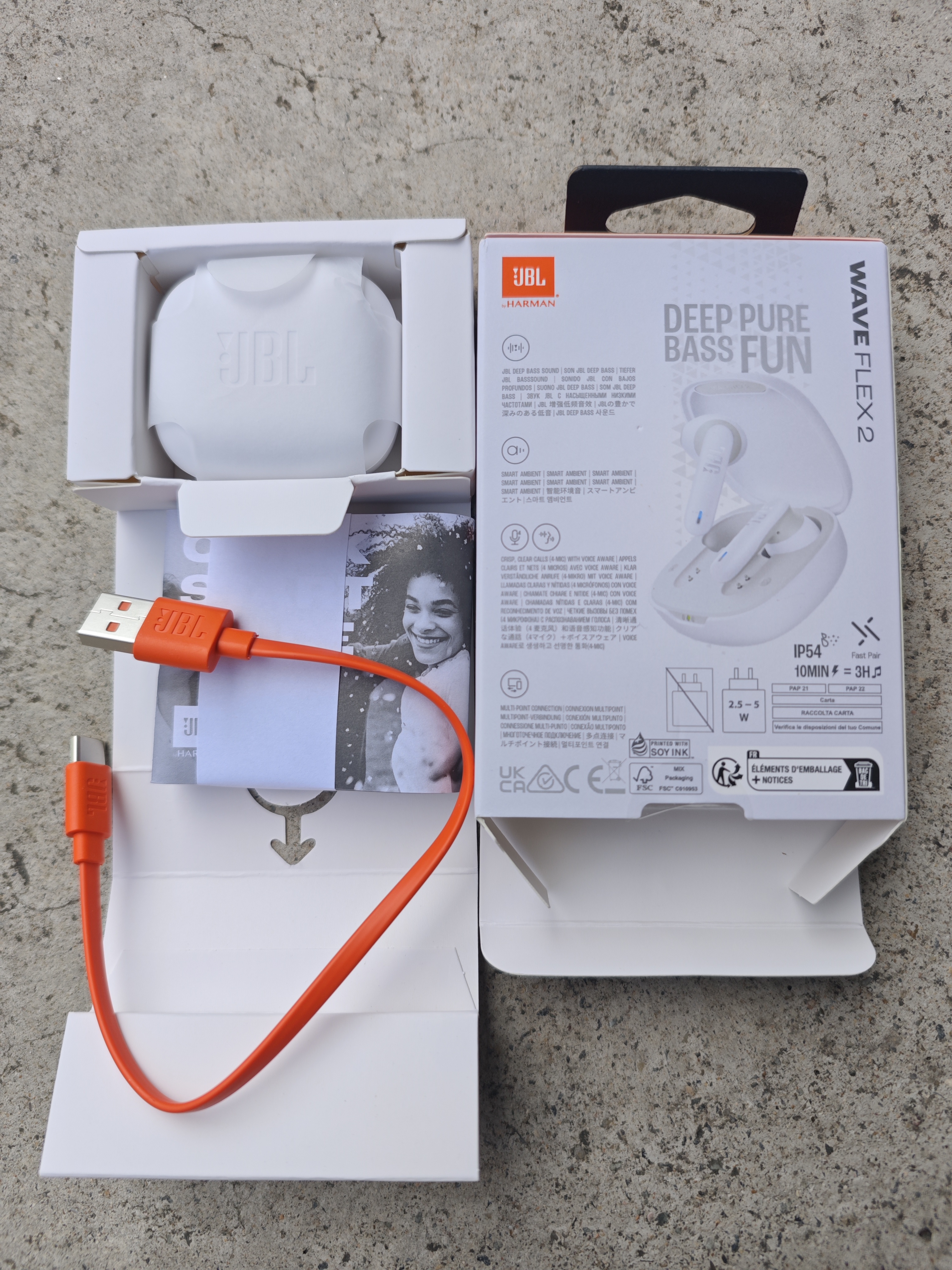 JBL WAVE FLEX 2 真无线蓝牙耳机 半入耳音乐耳机 通话降噪游戏耳麦 华为苹果通用 毕业礼物 珍珠白 实拍图