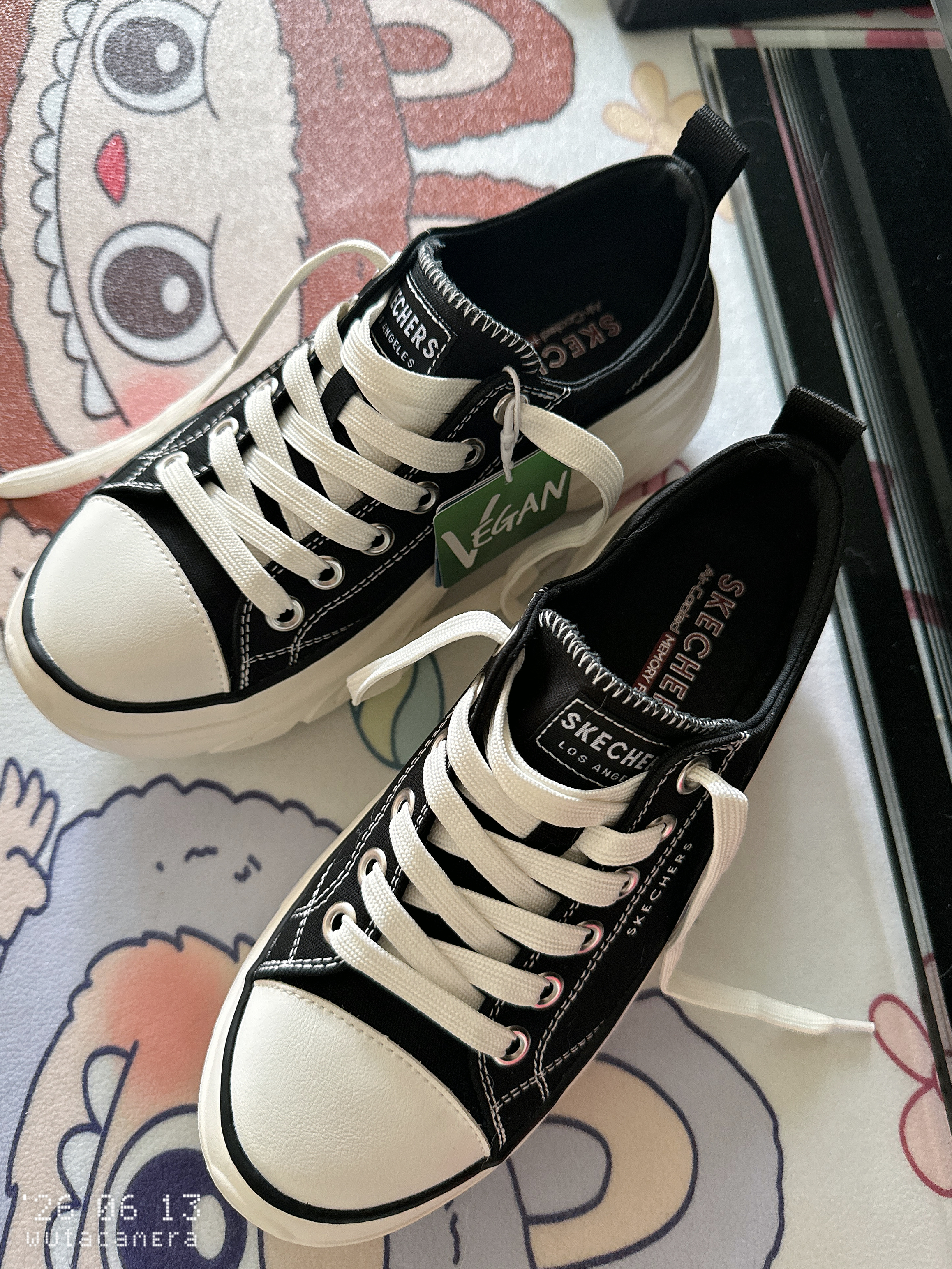 斯凯奇（Skechers）女鞋经典百搭帆布鞋厚底增高休闲鞋软底舒适透气板鞋户外鞋177435 实拍图