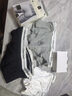 Calvin KleinCK 男士平角内裤 3条装  LV00NB4389 MP1黑/灰/白  L 实拍图