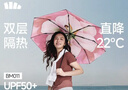 蕉下（beneunder）防紫外线遮阳伞三折双层黑胶晴雨伞防晒伞BM011岚影 实拍图