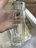 思宝高山流水双层玻璃杯办公杯商务木质礼盒带盖透亮便携茶杯无茶隔 高山流水1号-280ml无茶隔 实拍图