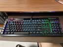 美商海盗船 (USCORSAIR) K100 RGB 光轴 机械键盘 游戏键盘 有线连接 全尺寸 黑色 OPX光轴 实拍图