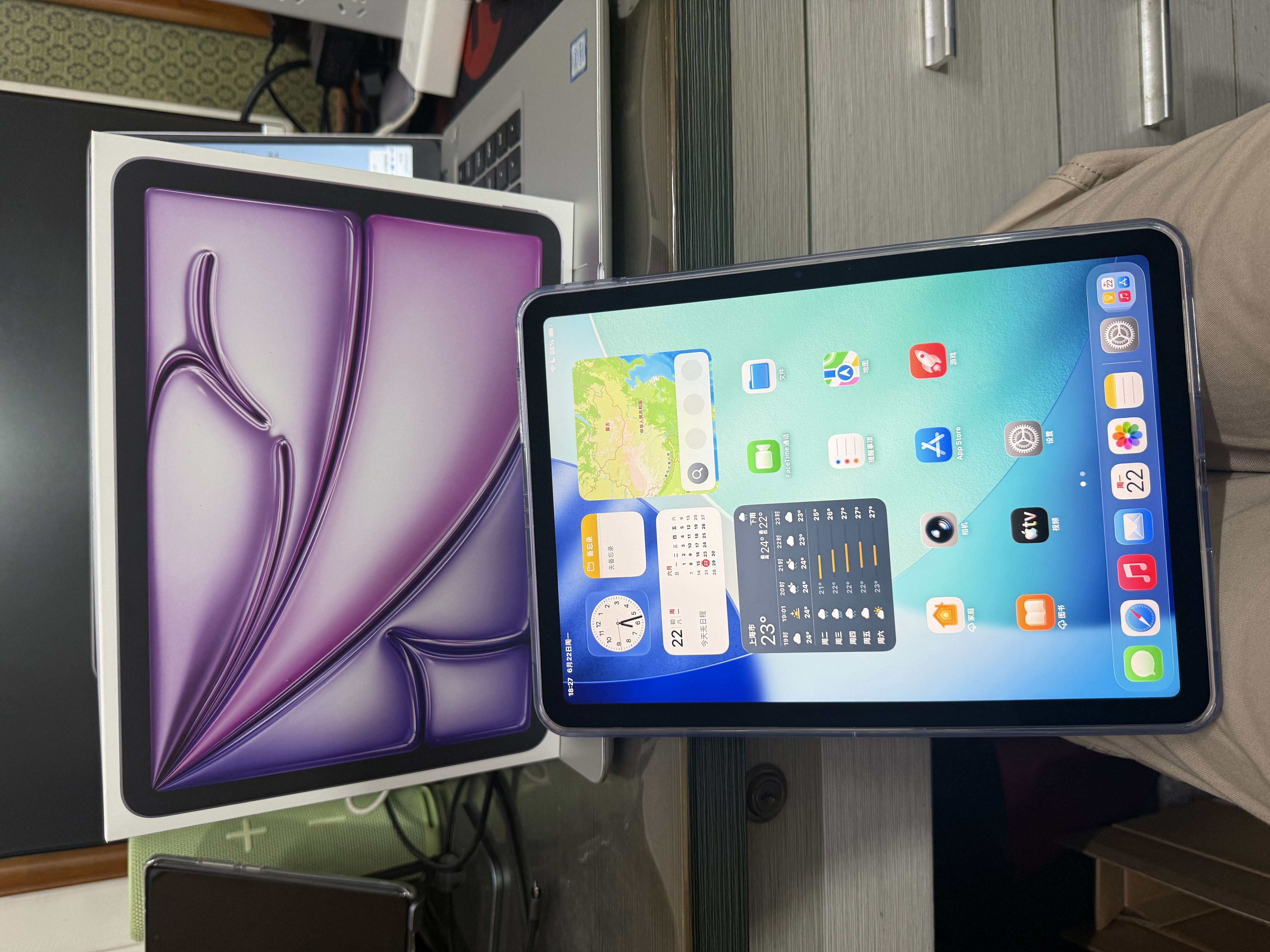 Apple/苹果/苹果 iPad Air 11英寸 M4芯片 2026年新款 平板电脑(1T WLAN版)紫色 实拍图