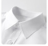 罗蒙儿童短袖白色衬衫春夏新款男童女童衬衣校园服饰演出上衣 白色140 实拍图