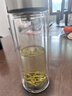 希诺抗菌玻璃杯双层防烫办公车载水杯男高档泡茶杯子XN-9303 360mL 实拍图