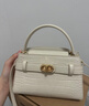 CHARLES&KEITH鳄鱼纹凯莉包手提斜挎婚包包女包生日礼物送女友CK2-50270880-1 Ivory象牙色 S 实拍图