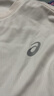 亚瑟士（asics）男女儿童26年新款圆领长袖T恤插肩袖肌理感吸湿排汗 白色 150 实拍图