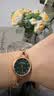 雷诺（RARONE）小蛮腰S女士手表手链女表轻奢石英腕表绿色钢带 送女友生日礼物 实拍图
