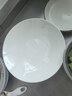 斯凯绨（Sky Top）大盘子陶瓷菜盘餐盘纯白骨瓷碟子家用酒店餐具10英寸月光深盘1件 实拍图