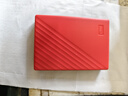 西部数据（WD）移动硬盘5TB USB3.0 My Passport随行版2.5英寸 红 机械硬盘 笔记本电脑外接 大容量加密 家庭存储 实拍图
