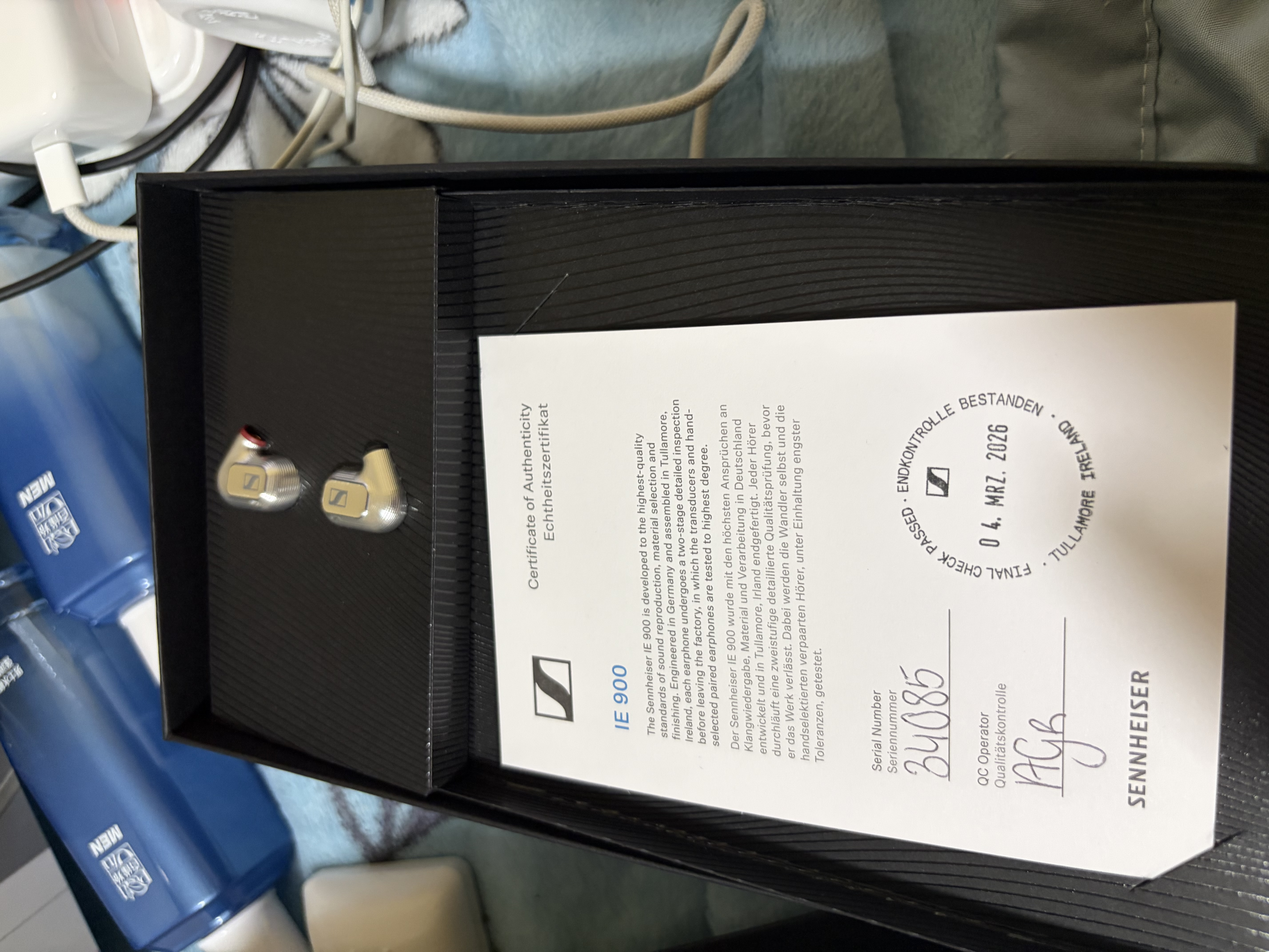 森海塞尔（Sennheiser）IE900/IE600/IE300旗舰级HIFI高保真超宽单动圈单元可拆卸MMCX挂耳式耳机 高保真发烧有线耳机耳塞 IE900 【旗舰HIFI高保真】 实拍图