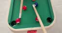 木丸子六合一儿童台球桌小型玩具家用迷你6-10岁男女孩子生日儿童节礼物 加大款B：桌球+飞行棋+斗兽棋+冰球+弹弾棋+保龄球 送孩子同学6合1玩具新年生日礼物 实拍图