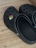 卡骆驰（CROCS）经典洞洞鞋轻便百搭女沙滩鞋包头拖鞋男鞋|10001 黑色-001(含智必星) 39 (240mm) 实拍图