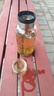 【送杯套】大容量加厚玻璃杯子便携杯茶水分离带杯套泡茶水杯 透明 1000ml吨吨桶 1只装 实拍图
