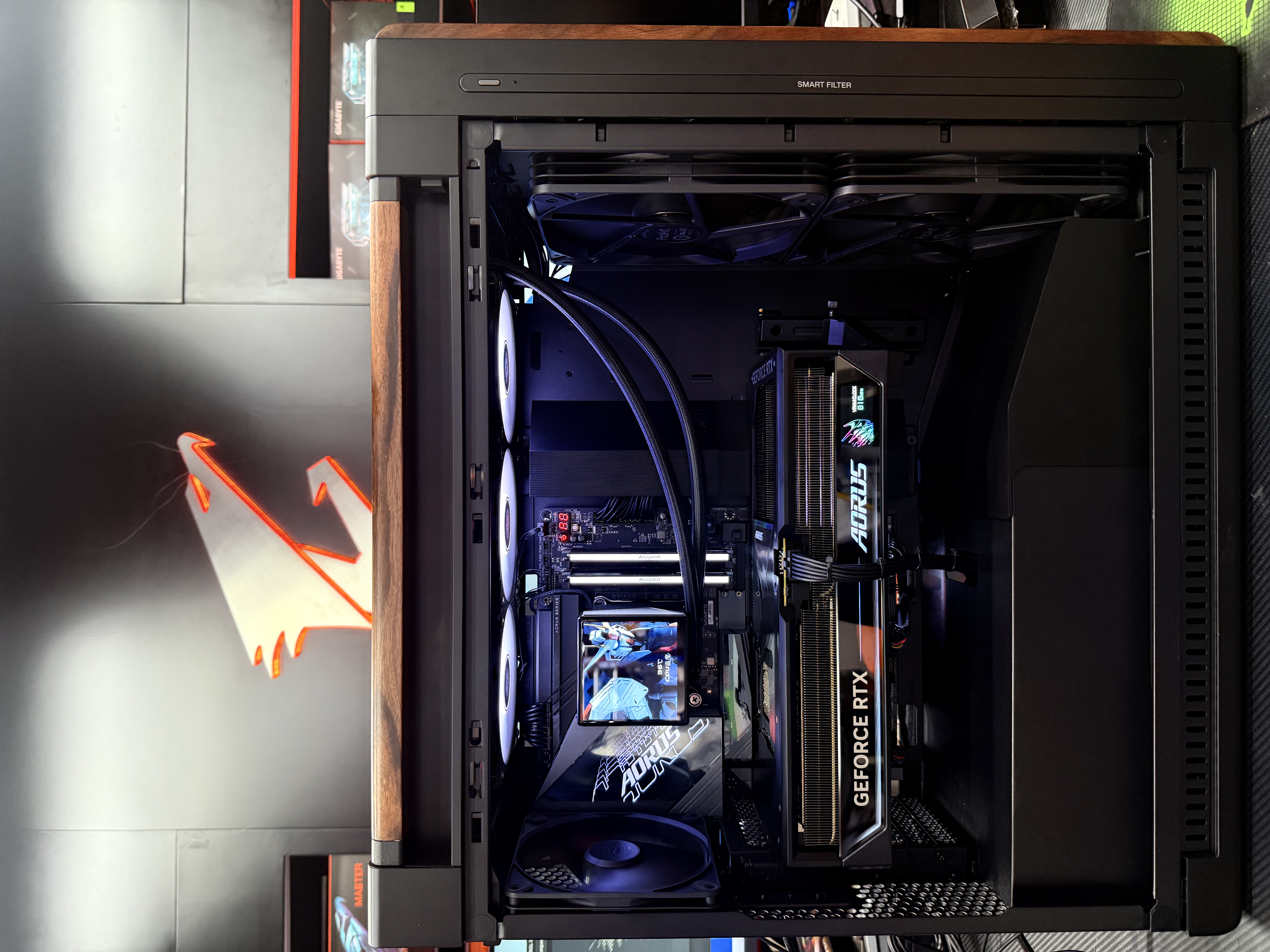 阿斯加特（Asgard）64GB(32GBx2) DDR5 6000 台式机内存条 女武神·瓦尔基里II代 RGB灯条 海力士A-die CL30极夜黑 实拍图