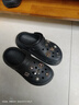 CROCS卡骆驰檀健次同款经典泡芙洞洞鞋轻便舒适男女同款花园鞋|207521 黑色-001(含智必星) 36 /37(220mm) 实拍图