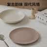 京东京造 盘子 餐盘家用菜盘牛排西餐陶瓷北欧轻奢 罗马假日 8英寸*2 实拍图