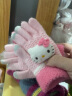 凯蒂猫儿童手套冬针织保暖全指女童学生可爱小孩幼儿宝宝毛线五指 D17023粉色 均码/适合5-10岁 实拍图