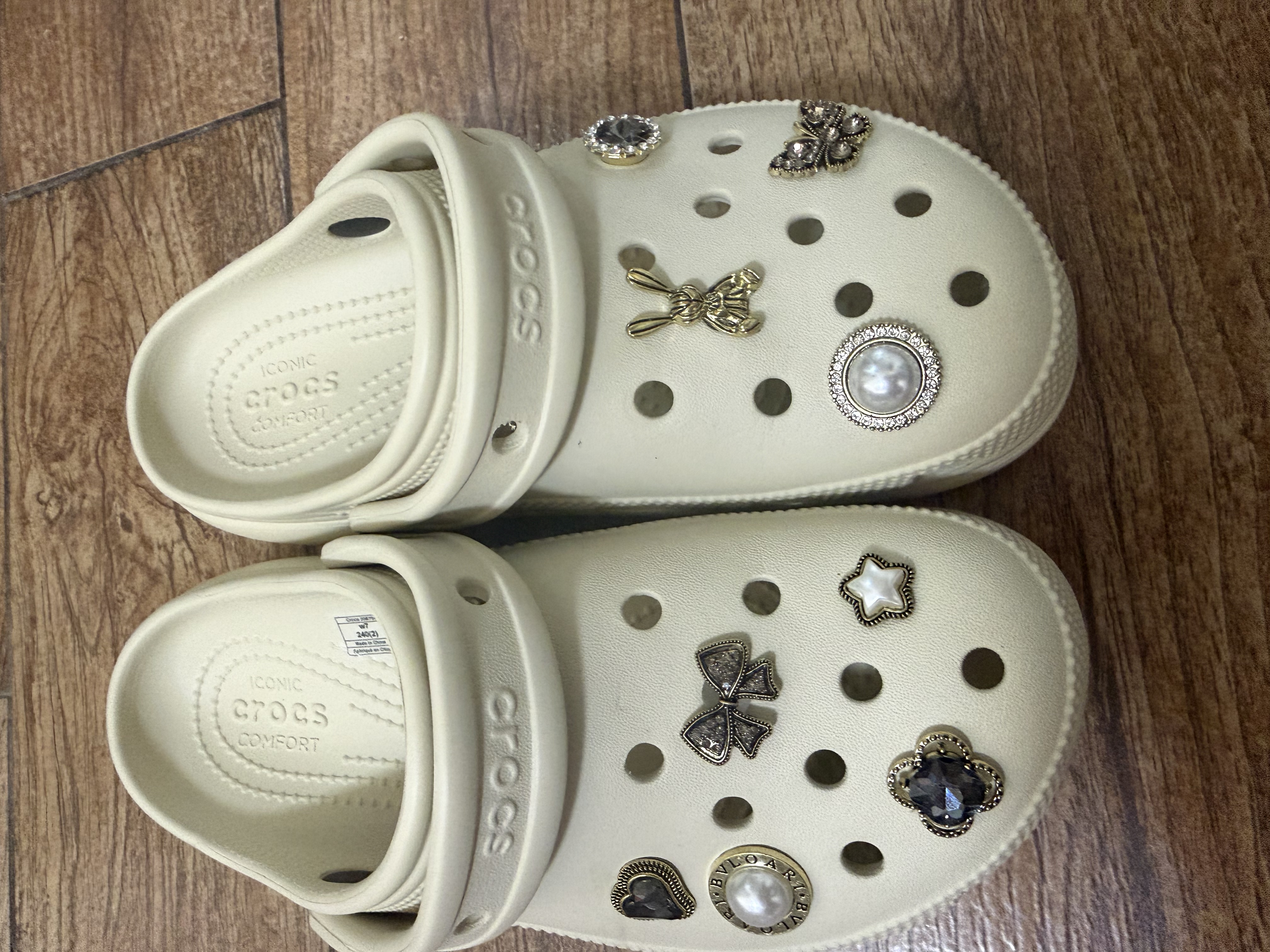 范爷家洞洞鞋配饰11个装适配crocs卡骆驰鞋扣鞋花复古装饰可拆卸卡扣 实拍图